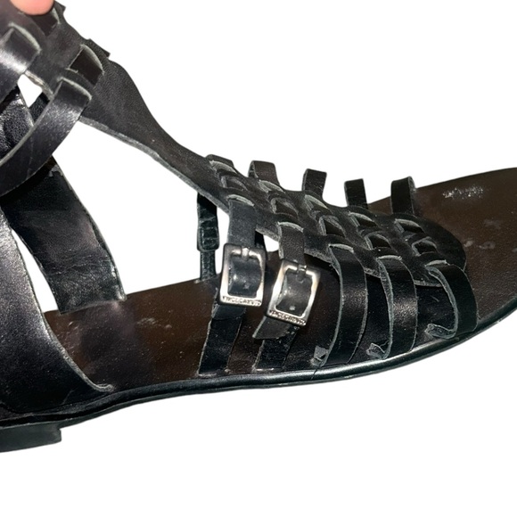 Vince Camuto Jatella Black Leather Sandal Women’s Size 7 (37) - Picture 2 of 12